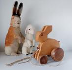 Houten haasje op wielen, Diversen, Pasen, Ophalen of Verzenden