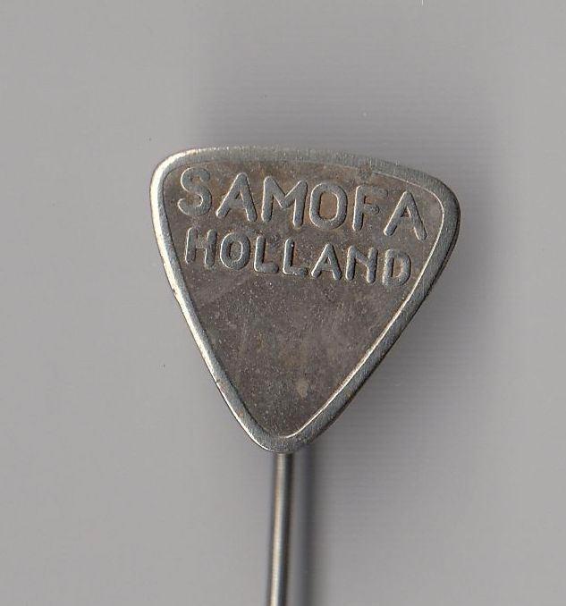 Samofa Dieselmotoren speldje, Verzamelen, Speldjes, Pins en Buttons, Gebruikt, Speldje of Pin, Overige onderwerpen, Ophalen of Verzenden
