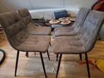 4 keukenstoelen, Huis en Inrichting, Ophalen, Gebruikt, Metaal, Vier
