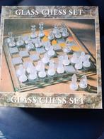 Schaakspel van glas - compleet, Een of twee spelers, Ophalen, Zo goed als nieuw