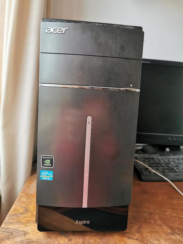 ACER Aspre MC605 desktop PC uit erfenis zie fotos, Computers en Software, Desktop Pc's, Gebruikt, Onbekend, HDD, 4 GB, Met videokaart