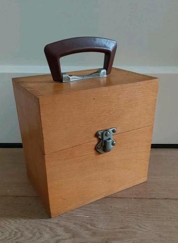 Vintage opbergkoffer koffer box opbergbox hout koffertje  beschikbaar voor biedingen