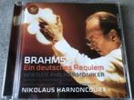 BRAHMS - EIN DEUTSCHES REQUIEM - WIENER- HARNONCOURT, Cd's en Dvd's, Ophalen of Verzenden, Romantiek, Zo goed als nieuw