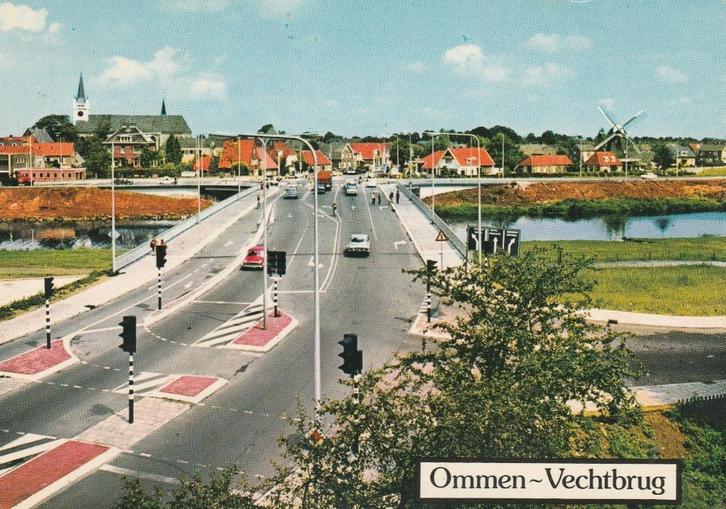 OMMEN Vechtbrug met Tekstbalk, Verzamelen, Ansichtkaarten | Nederland, Gelopen, Overijssel, 1980 tot heden, Verzenden