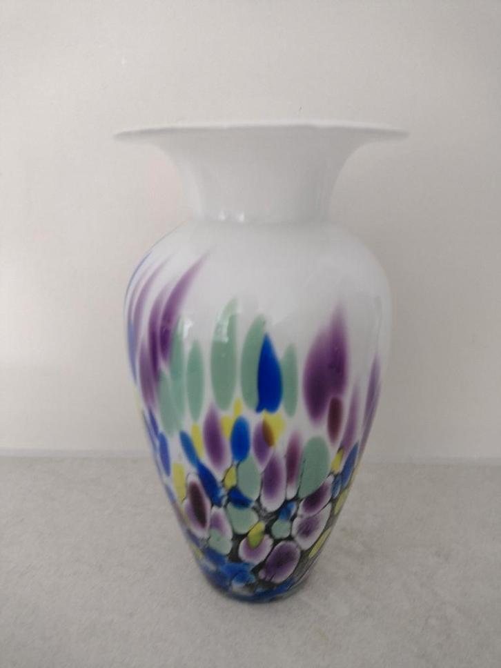 Richards art glass mooie design vaas!, Antiek en Kunst, Antiek | Glas en Kristal, Ophalen of Verzenden