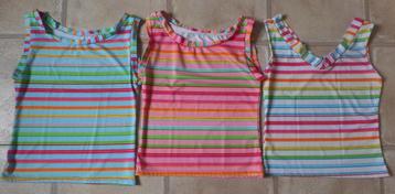 Shirt  hempje 146 - 152 3x zomer beschikbaar voor biedingen