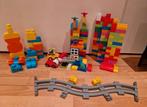 Duplo met autos en rails mega bloks, Ophalen of Verzenden, Zo goed als nieuw