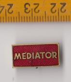 Mediator Radio Logo Electronica embleem emaille, Ophalen of Verzenden