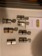 7 Gelijksluitende Veiligheidscilinders, Ophalen of Verzenden, Gebruikt, Overige materialen, Slot