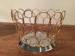 DESIGN RVS MET VERGULD GOUDDRAAD “SCHAAL 1995, Antiek en Kunst, Ophalen of Verzenden