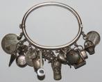 Antieke zilveren bedelarmband, 19e eeuw, Verzenden, Zilver