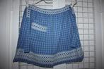 Retro blauw katoenen schortje, Antiek en Kunst, Ophalen of Verzenden