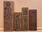 Vier vintage speculaasplanken, Antiek en Kunst, Antiek | Keukenbenodigdheden, Ophalen of Verzenden