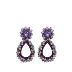 LAUREN STONE EARRINGS - LILAC PURPLE, Ophalen of Verzenden, Zo goed als nieuw, Zilver