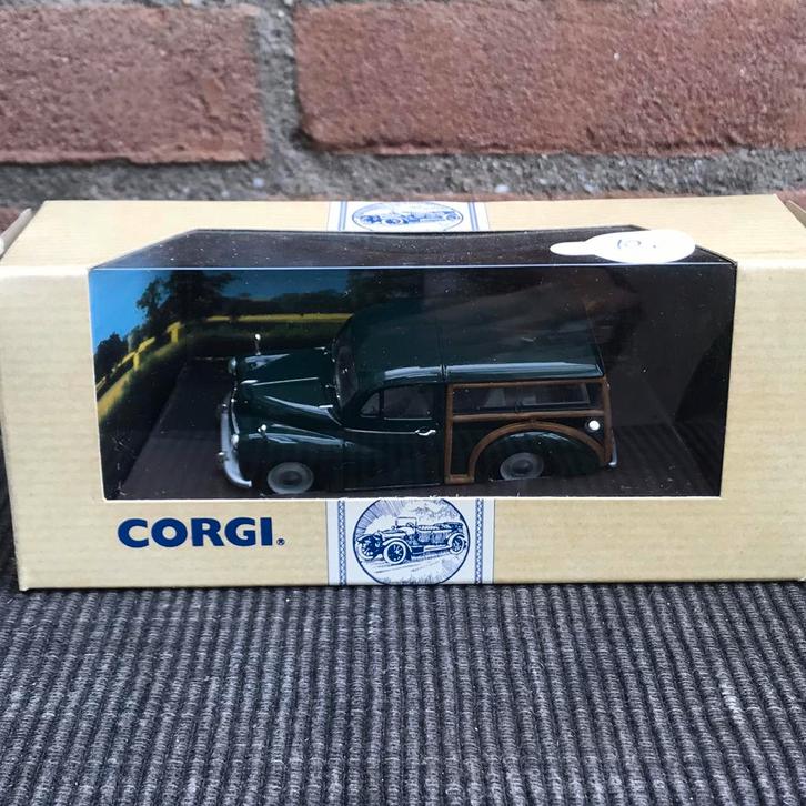 1:43 MORRIS MINOR TRAVELLER …….. NÚ 7,50 !!, Hobby en Vrije tijd, Modelauto's | 1:43, Zo goed als nieuw, Auto, Corgi, Ophalen of Verzenden