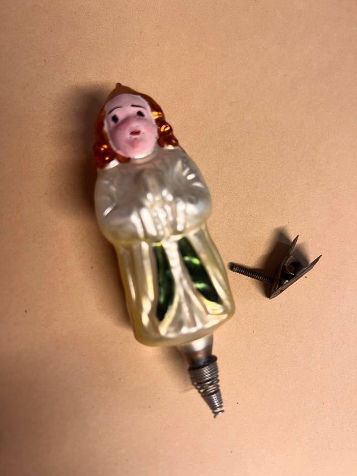 Antieke kerstbal engel vleugels knijper clip klip kerstboom, Diversen, Kerst, Zo goed als nieuw, Ophalen