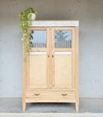 Antieke brocante grenen Art Deco meidenkast vintage kast, Ophalen of Verzenden