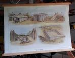 SCHOOLPLAAT Tent en Herberg Van Lummel Bijbelse platen, Antiek en Kunst, Antiek | Schoolplaten, Ophalen of Verzenden, Overige thema's