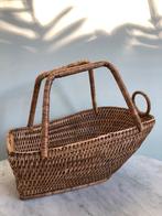 Rattan wijnfles houder, Birmariet Myanmar, z.g.a.n., Ophalen of Verzenden, Zo goed als nieuw, Rond, Riet