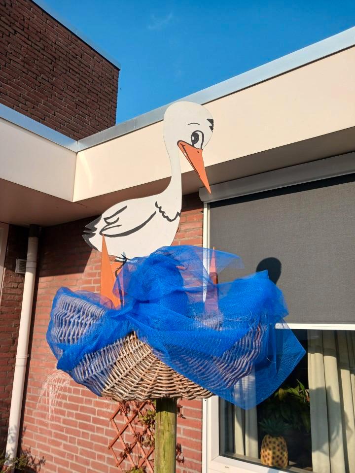 Ooievaar met mand, Kinderen en Baby's, Kraamcadeaus en Geboorteborden, Ophalen