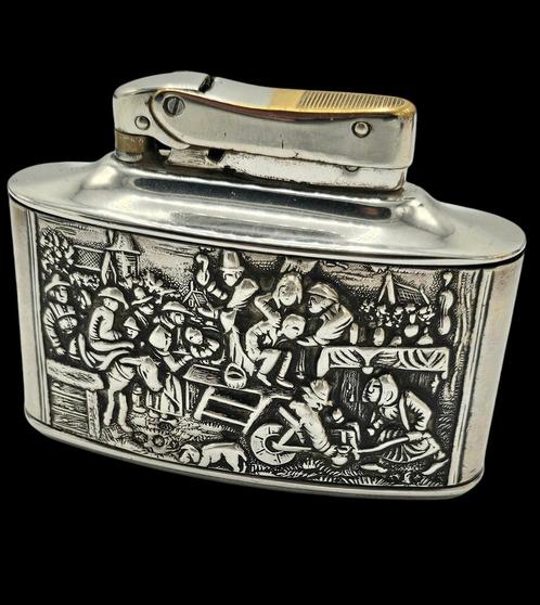 Zilveren tafel aansteker mylflam, Antiek en Kunst, Antiek | Goud en Zilver, Verzenden