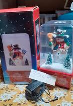 Sneeuw pop met muziek en het Sneeuwt en verlichting, Diversen, Kerst, Ophalen of Verzenden, Zo goed als nieuw