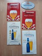 5 x Gulpener bier blikken reclame bordjes, Ophalen of Verzenden, Gebruikt, Reclamebord, Plaat of Schild, Overige merken