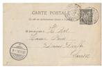 FRANKRIJK postkaart 25-1-1894 Parijs - Davos, Ophalen of Verzenden