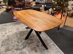 Eettafel Deens mangohout 160cm Direct/Leverbaar/Enschede, Nieuw, Vijf personen of meer, Metaal, 150 tot 200 cm