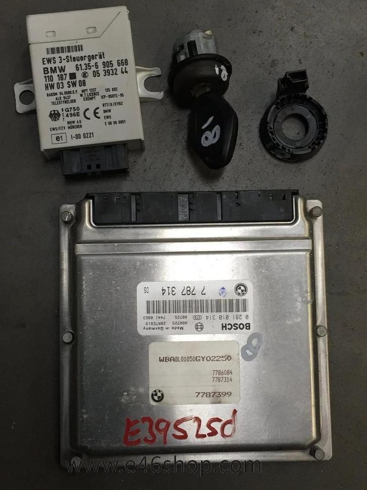 ECU EWS  met contact en sleutel BMW E39 525 diesel automaat, Auto-onderdelen, Elektronica en Kabels, BMW, Gebruikt, Ophalen of Verzenden