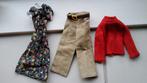 Vintage Barbie Mattel tienerpop jurk broek trui., Verzamelen, Ophalen of Verzenden, Zo goed als nieuw, Fashion Doll