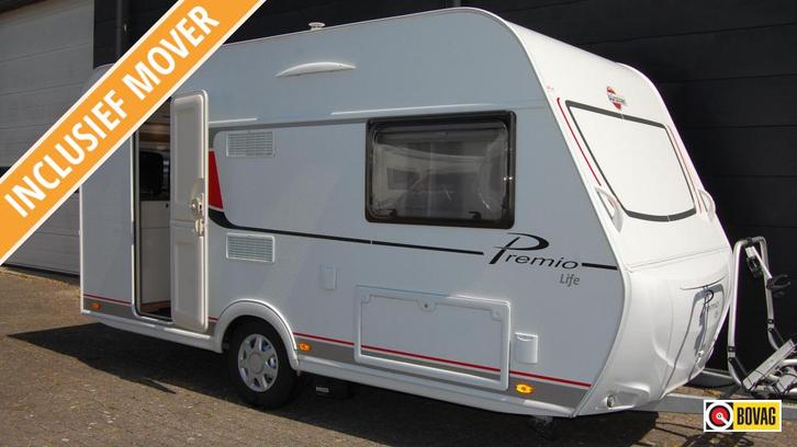 Bürstner Premio Life 420 TS, Caravans en Kamperen, Caravans, tot en met 3, 750 - 1000 kg, Overige, Bürstner, Dwarsbed, Overige typen