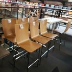 set van 4 Hoge houten barkrukken bar krukken NIEUWE zitting
