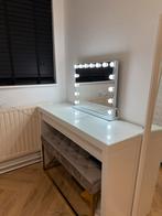 Beauty tafel met spiegel, Huis en Inrichting, Woonaccessoires | Spiegels, Ophalen, 100 tot 150 cm, Zo goed als nieuw, 75 tot 100 cm
