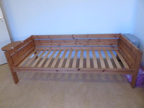 Lifetime Compact eenpersoons houten bed, bedbank grenen, Kinderen en Baby's, Kinderkamer | Bedden, Gebruikt, 180 cm of meer, 85 tot 100 cm