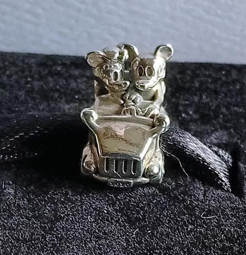 Zilveren Pandora Disney bedel Mickey en Minnie in Auto, Sieraden, Tassen en Uiterlijk, Bedels, Nieuw, Pandora, Zilver, 1 bedel