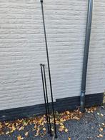 3 zwarte uitschuifbare gordijn roedes incl muurbeugels, Huis en Inrichting, Stoffering | Gordijnen en Lamellen, Ophalen, Zo goed als nieuw