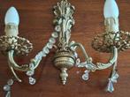 Franse wandlapjes 2 stuks, klassiek, Huis en Inrichting, Lampen | Wandlampen, Ophalen, Gebruikt, Klassiek Frans