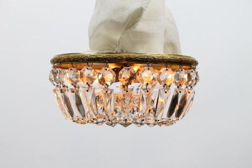 Kleine oude plafonnière 25 cm doorsnee, Antiek en Kunst, Antiek | Lampen, Ophalen of Verzenden