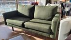 Groene tweezitsbank in goede staat, Ophalen, 150 tot 200 cm, Tweepersoons, 75 tot 100 cm