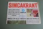 Simcakrant, Ophalen of Verzenden, Gelezen, Overige merken