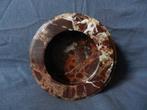 Ronde fraai geaderde natuurstenen asbak diam. 12,3 cm., Ophalen of Verzenden