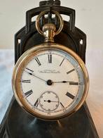 antiek 1890 Waltham goud kleurig / goldfilled zakhorloge, Sieraden, Tassen en Uiterlijk, Horloges | Antiek, Overige merken, Overige materialen