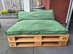 pallet bank met kussens, Tuin en Terras, Tuinbanken, Ophalen of Verzenden, Gebruikt, Hout