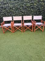 Regisseursstoelen - Set van 4, Huis en Inrichting, Stoelen, Ophalen, Overige kleuren, Zo goed als nieuw, Vier