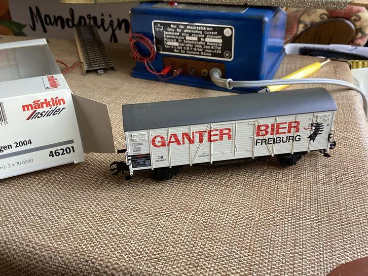 Marklin INSIDER 46201 DB Brouwerswagen GANTER BIER nieuw ovp, Hobby en Vrije tijd, Modeltreinen | H0, Nieuw, Wagon, Wisselstroom