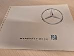 Jaren 50 Nederlands Mercedes 190 Ponton folder óók roldak, Ophalen of Verzenden, Zo goed als nieuw, Mercedes