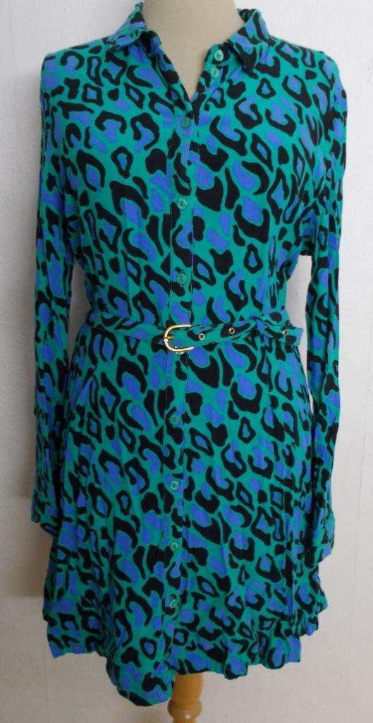 Leuke print jurk van Fabienne Chapot! L, Kleding | Dames, Jurken, Zo goed als nieuw, Maat 42/44 (L), Blauw, Boven de knie, Verzenden