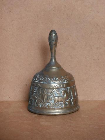 Oude tafelbel kerkbel tafel kerk bel met Apostelbel handbel beschikbaar voor biedingen