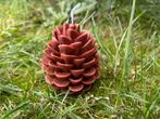 Dennenappel Kaars Lavendel, Overige materialen, Bruin, Nieuw, Ophalen of Verzenden